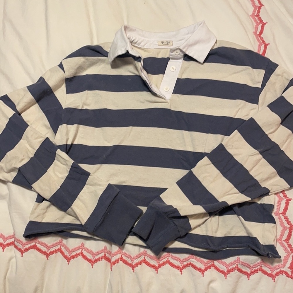 John Galt cropped rugby Shirt